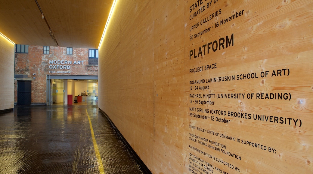 Modern Art Oxford showing signage