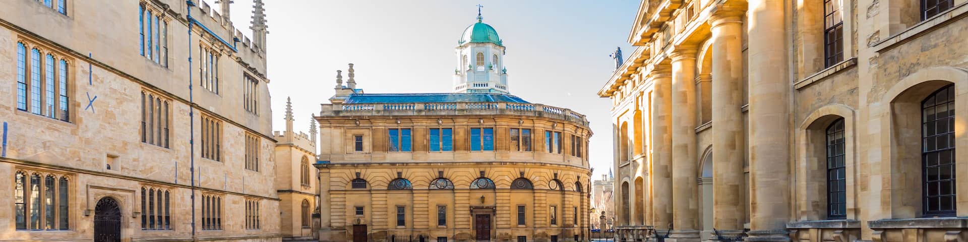 The Sheldonian Theatre, located in Oxford, England, was built from 1664 to 1669 after a design by Christopher Wren for the University of Oxford.; Shutterstock ID 1043762053