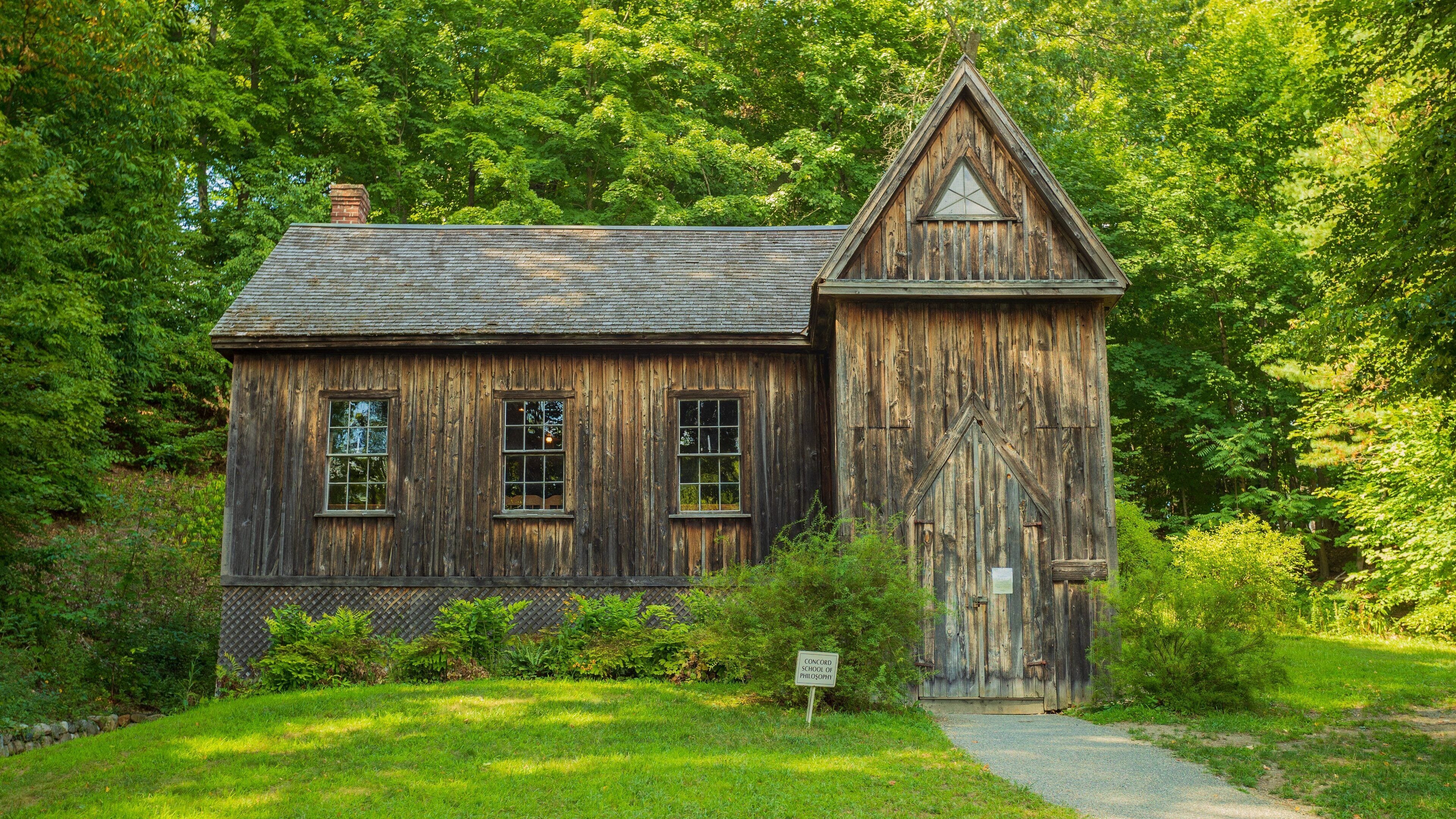 Louisa May Alcott\'s Orchard House showing heritage elements