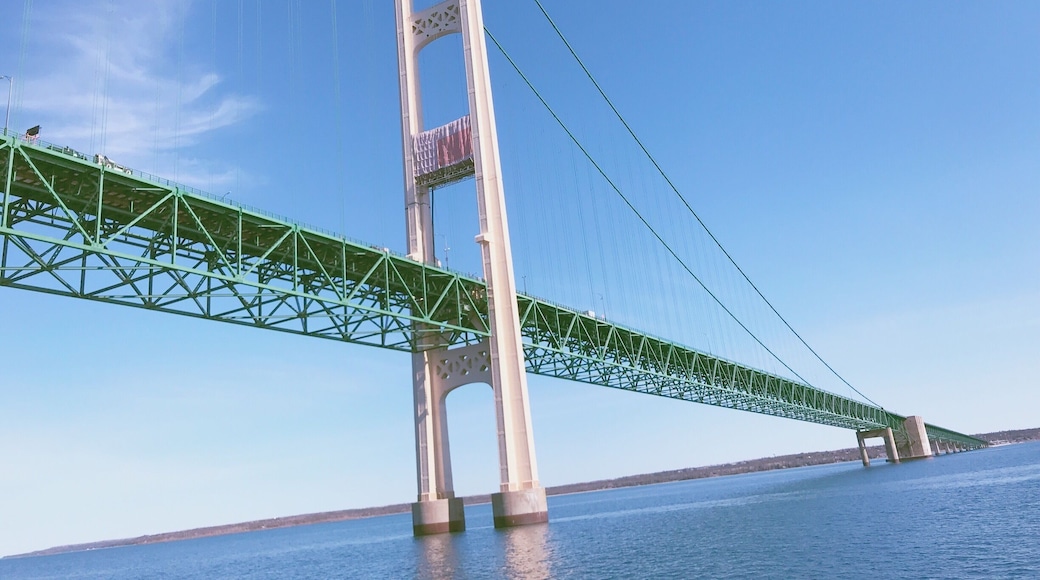 The beautiful long bridge of mackinac island #BSVBlue