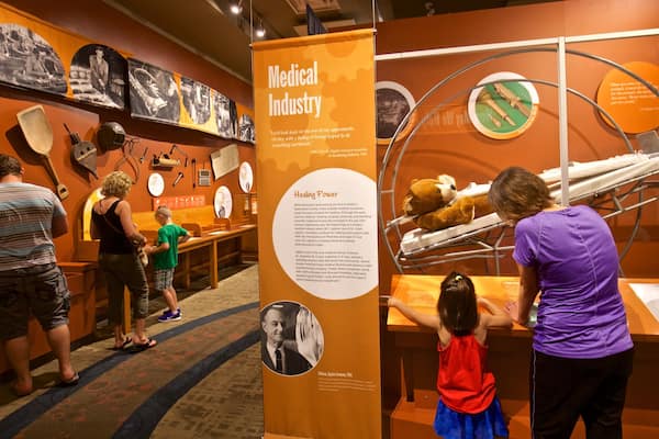 Kalamazoo Valley Museum which includes interior views as well as a family