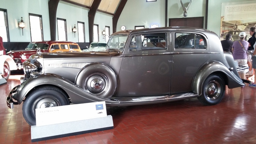 Many buildings filled with great displays of vintage vehicles.