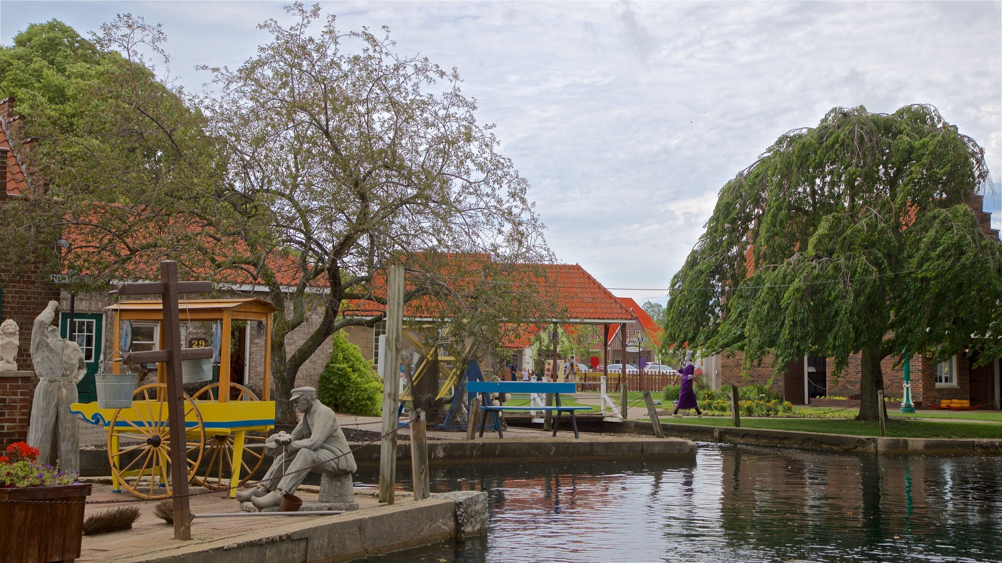 Dutch Village featuring a river or creek and outdoor art