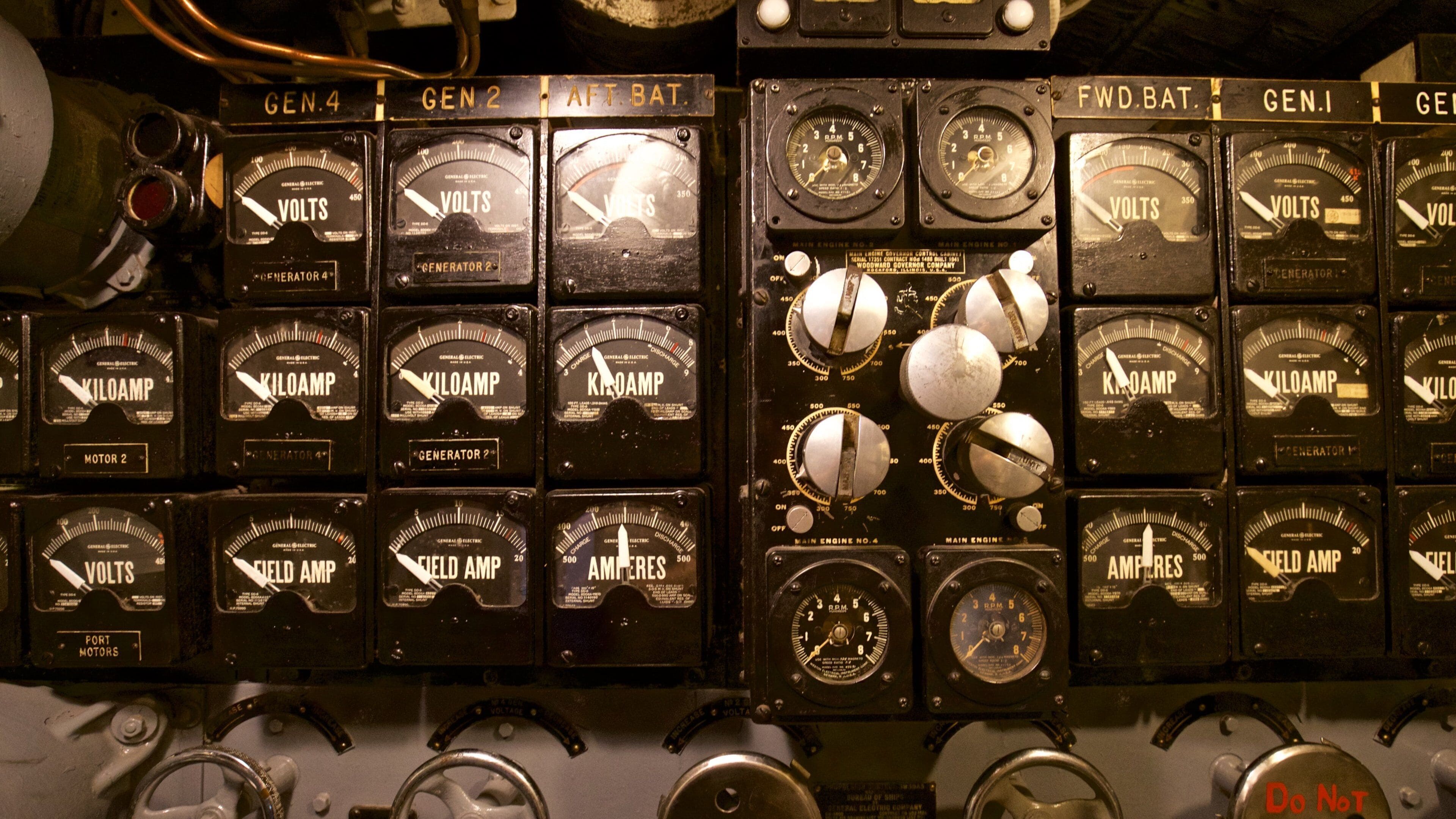 USS Silversides som viser innendørs