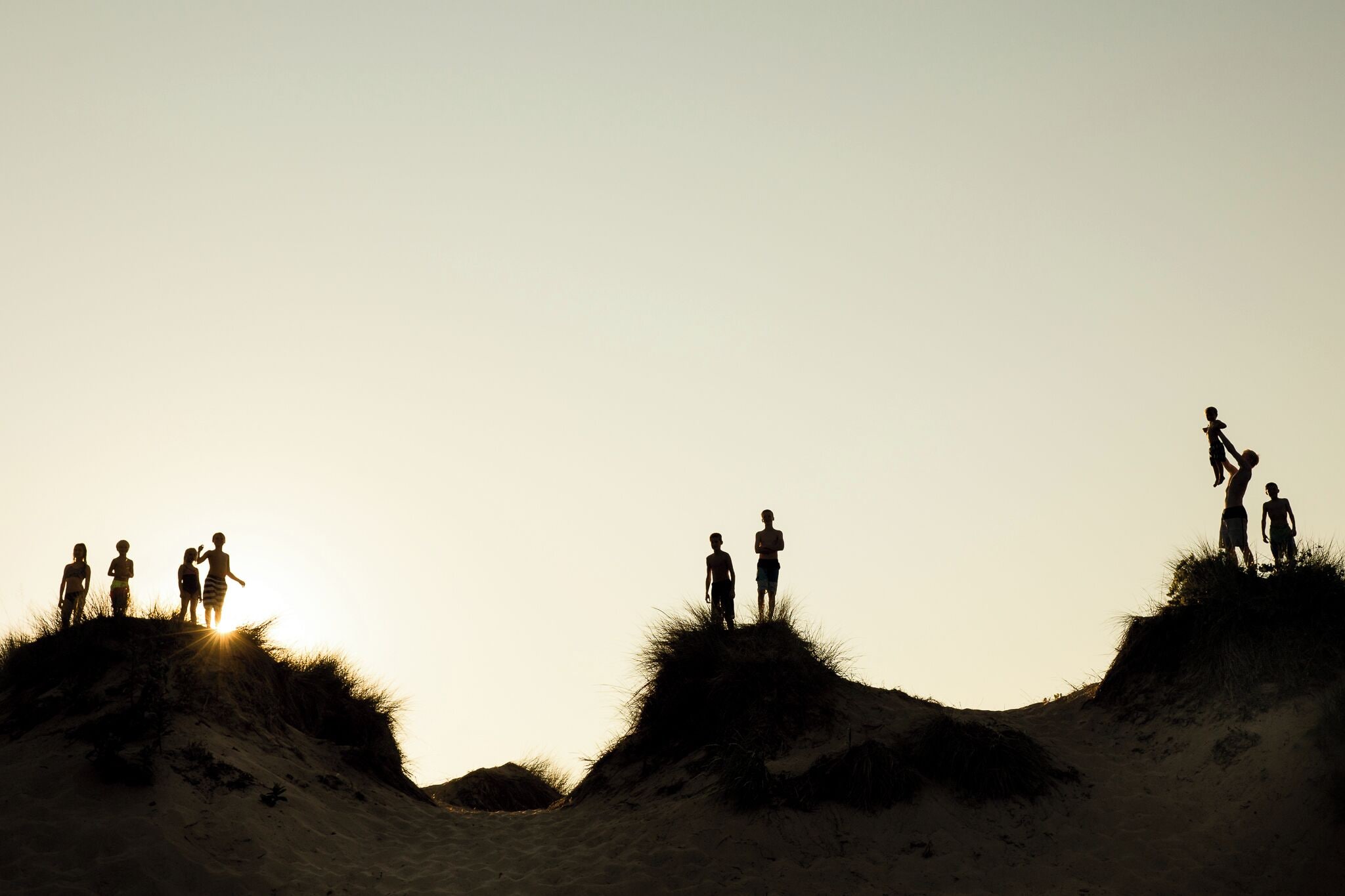 We had all nine cousins together in Michigan for the summer, and we managed to get this of them all together during the sunset at Oval Beach in Saugatuck.  It was an #adventure