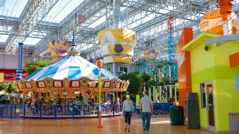 Nickelodeon Universe which includes rides as well as a couple