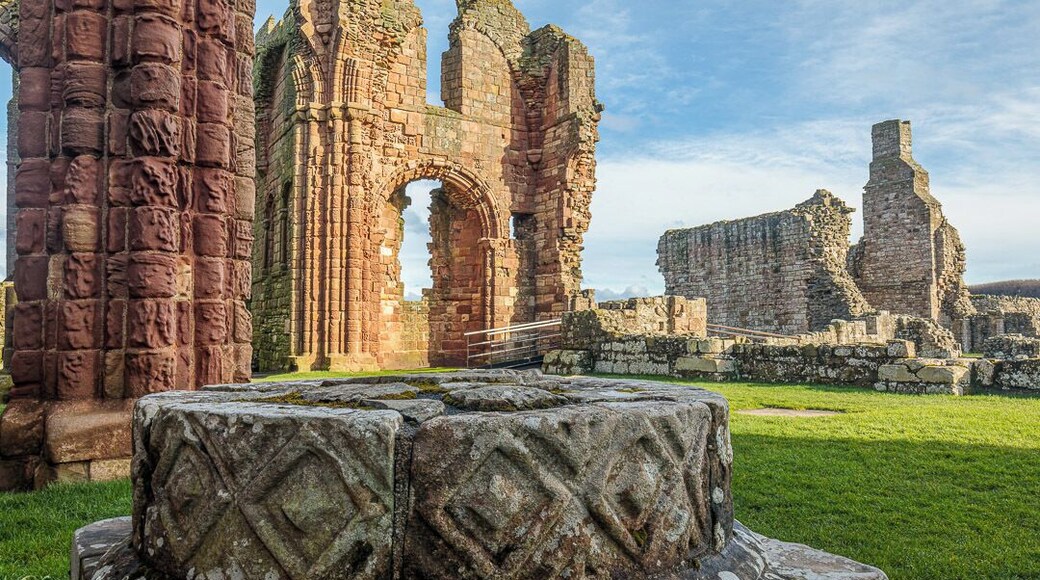 A photo taken inside Lindisfarne Priory.
This is a great place to visit bit remember to check the times of the tides if you plan on going to Lindisfarne (Holy Island).