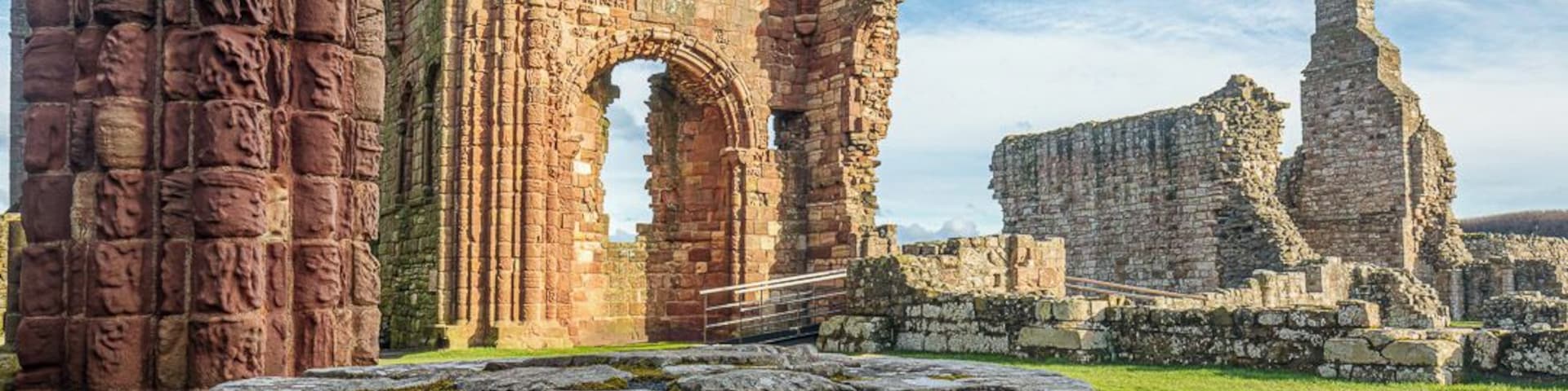 A photo taken inside Lindisfarne Priory.
This is a great place to visit bit remember to check the times of the tides if you plan on going to Lindisfarne (Holy Island).