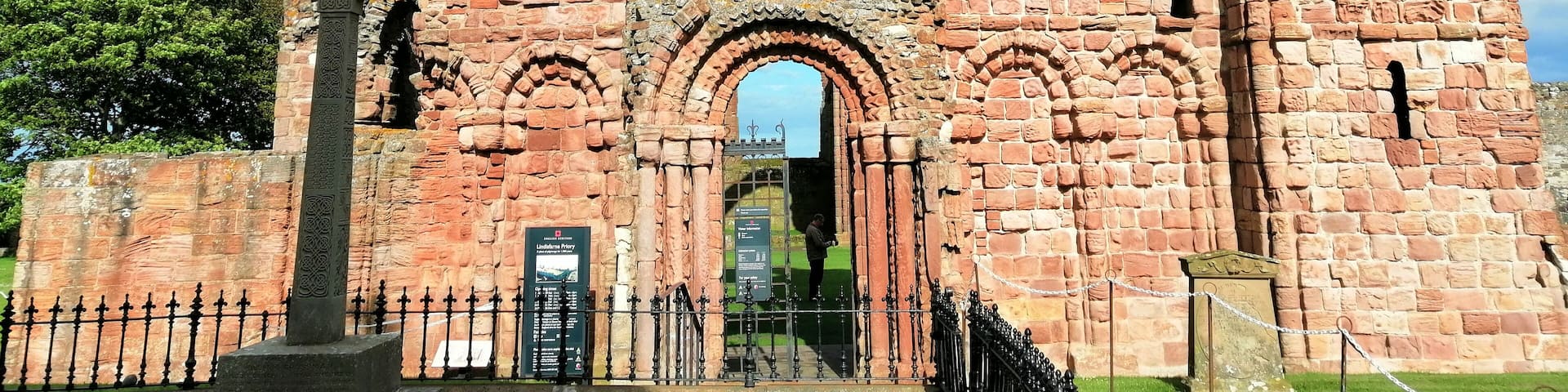 The grounds of Lindisfarne Priory are beautiful (there is a charge to access the inside of the priory).