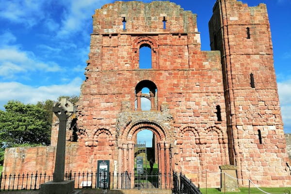 The grounds of Lindisfarne Priory are beautiful (there is a charge to access the inside of the priory).