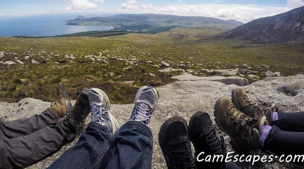 At 2,867 ft. (873 meters) Goatfell is classified as a Corbett. This June afternoon was particularly sunny and enjoyable as we stopped here to eat lunch about half way up.
We headed here to the Isle of Arran by ferry, which also serves food.
It took us just shy of two hours to get to the top, including our stop for lunch, After heading back down, you can grab food and drinks in the nearby pubs, wine room and restaurants.
More more information about hill climbing in Scotland, other ideas of where to climb and links to resources, check out: http://www.camescapes.com/hill-climbing-in-scotland/
#scotland #hiking #hillclimbing