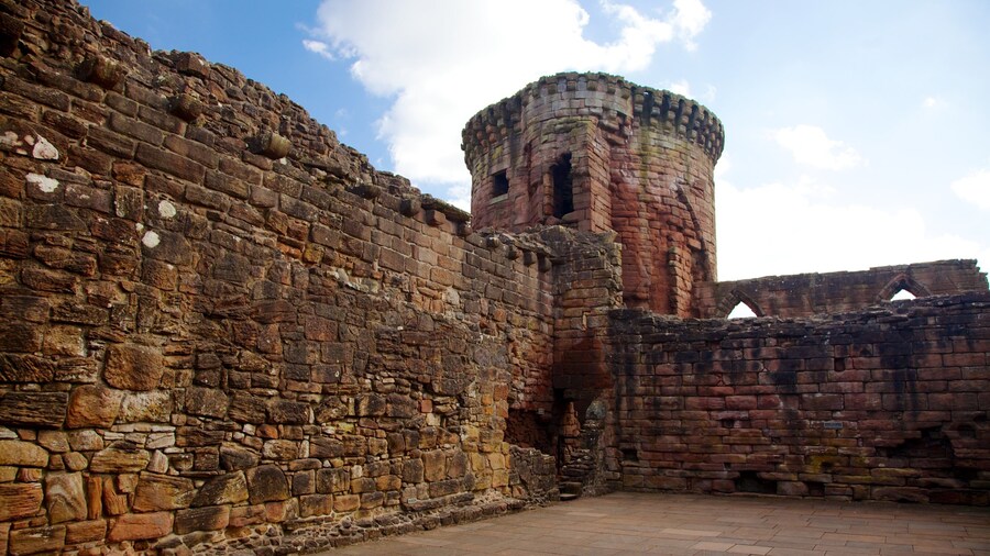 Bothwell Castle featuring heritage elements, building ruins and heritage architecture