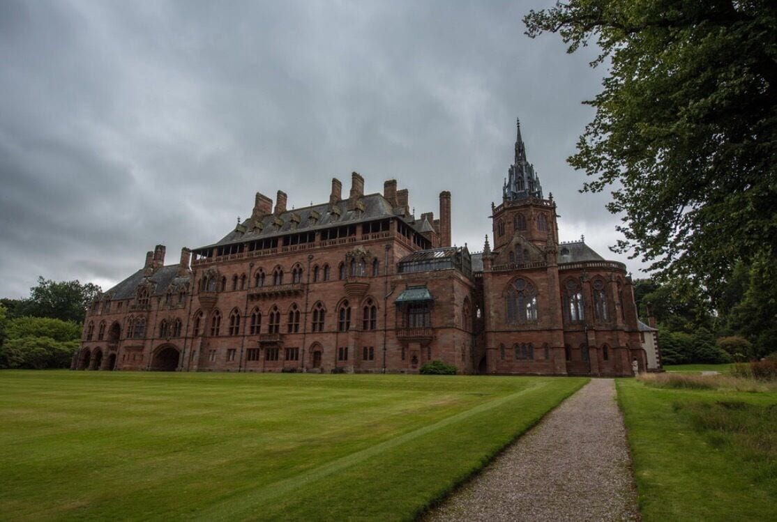 Built in the 18th Century by the 3rd Marquess of Bute in the Gothic Revival style, Mount Stuart is one of the worlds great houses. The Mount Stuart House contains the world's first heated pool in any house and was the first home in Scotland to be lit by electricity. Similarities exist between this house and Cardiff Castle (Wales) and Dumfries House (Dumfries Galloway) as the Marquess influenced both designs and furnishings.  