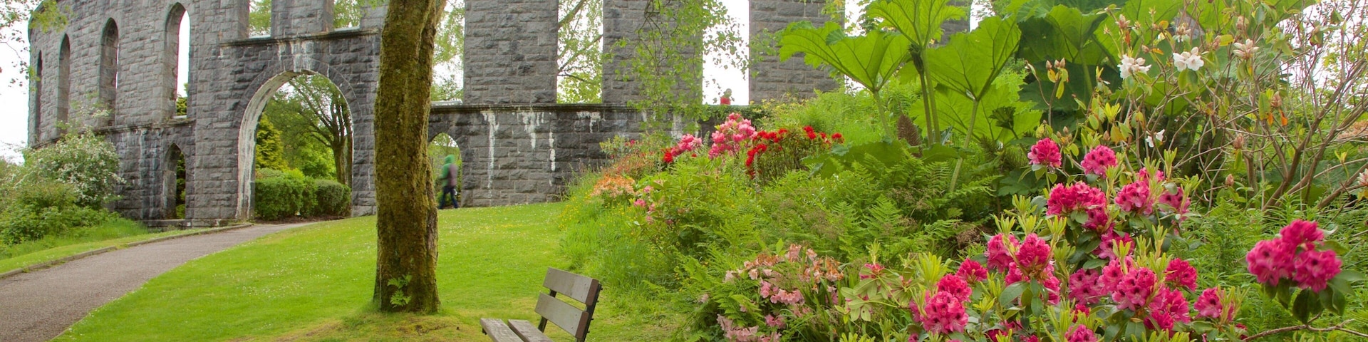 McCaig\'s Tower que incluye elementos patrimoniales, un parque y arquitectura patrimonial