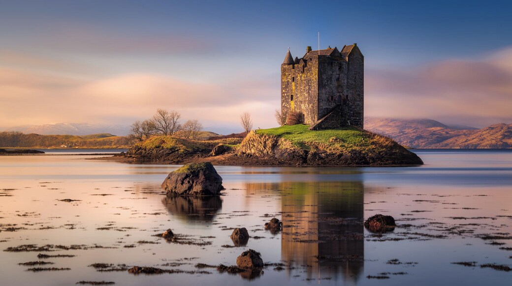 One more tip for a visit on your next journey along the west coast of Scotland. The Castle Stalker is surrounded by water and located 25 miles north of Oban. The castle is privately owned, but they do run a limited number of tours each year, so try your luck and see if you can be one of the few who had a chance to visit this incredible historic building. Please feel free to share and don't forget to visit.