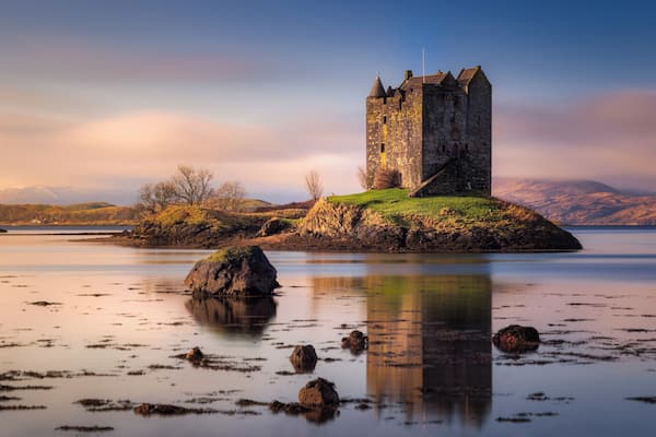 One more tip for a visit on your next journey along the west coast of Scotland. The Castle Stalker is surrounded by water and located 25 miles north of Oban. The castle is privately owned, but they do run a limited number of tours each year, so try your luck and see if you can be one of the few who had a chance to visit this incredible historic building. Please feel free to share and don't forget to visit.