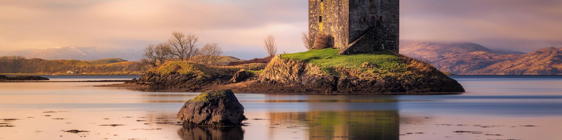 One more tip for a visit on your next journey along the west coast of Scotland. The Castle Stalker is surrounded by water and located 25 miles north of Oban. The castle is privately owned, but they do run a limited number of tours each year, so try your luck and see if you can be one of the few who had a chance to visit this incredible historic building. Please feel free to share and don't forget to visit.