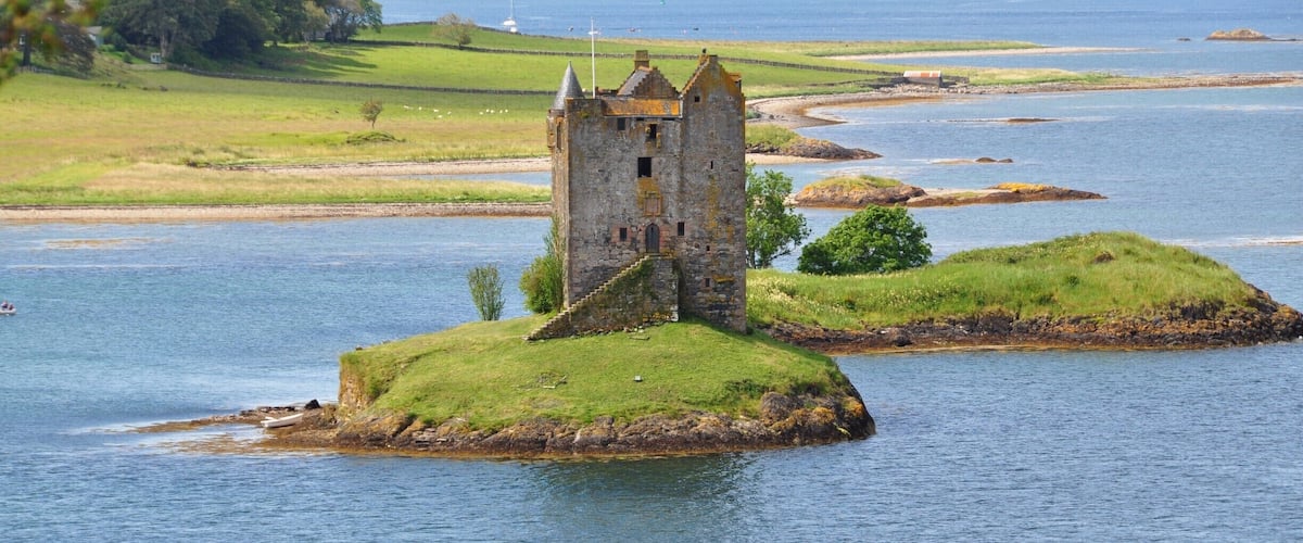 Castle Stalker, scotland
the castle was brought to fame by the Monty Python team, appearing in their film Monty Python and the Holy Grail.