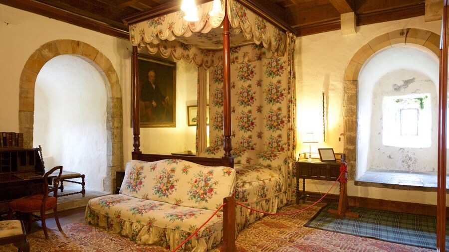 Duart Castle featuring interior views, chateau or palace and heritage elements