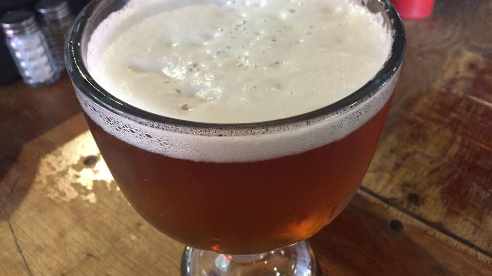 Best beer in town in Sun Valley, Idaho. Now that’s a beer! #Trovember