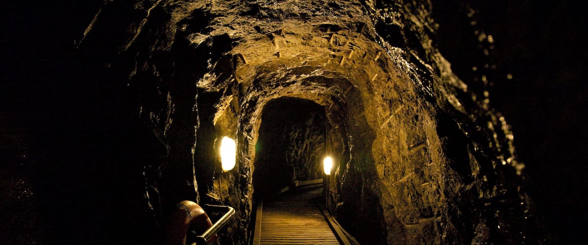 Marble Arch Caves showing caving