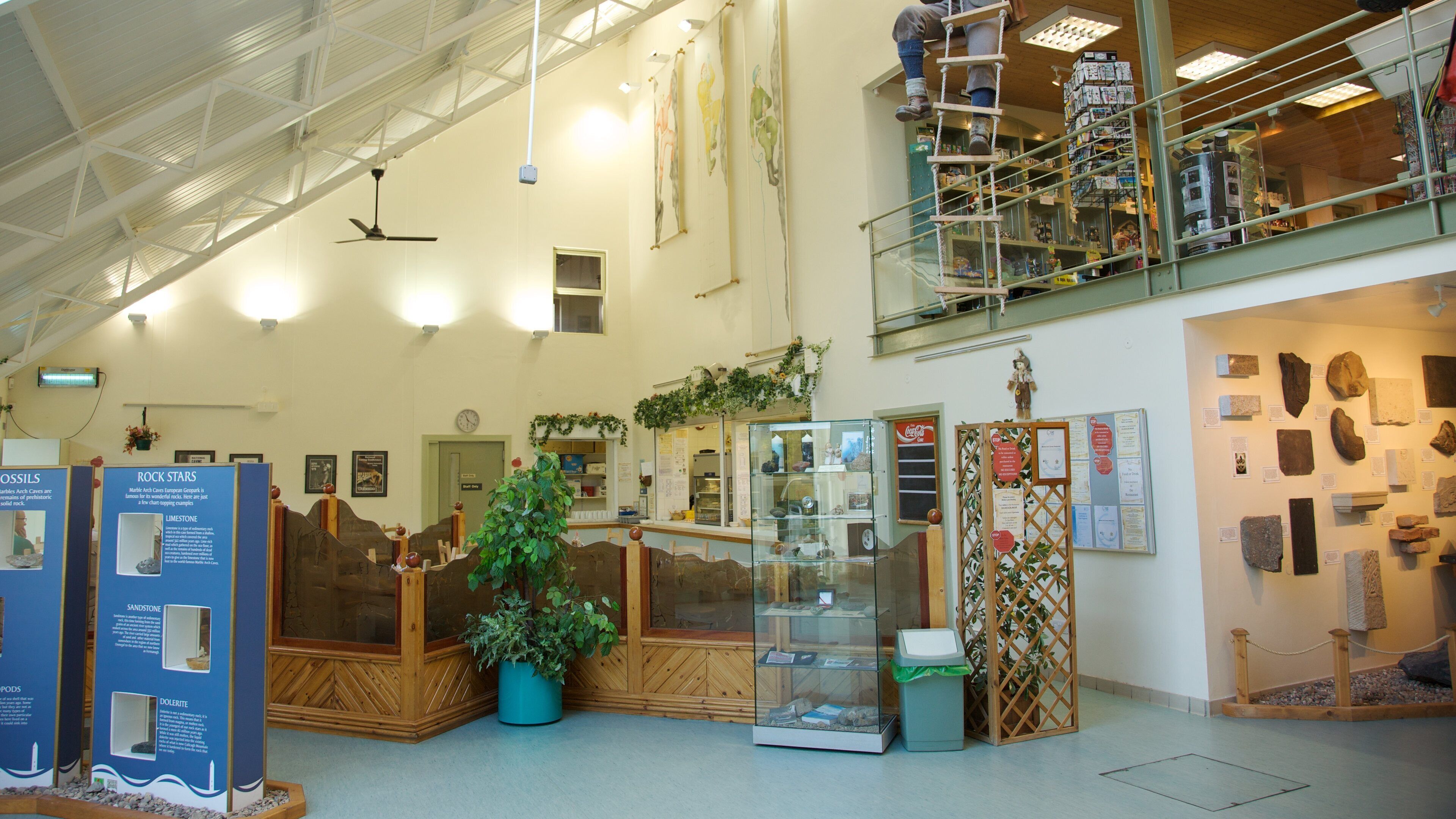Marble Arch Caves featuring interior views