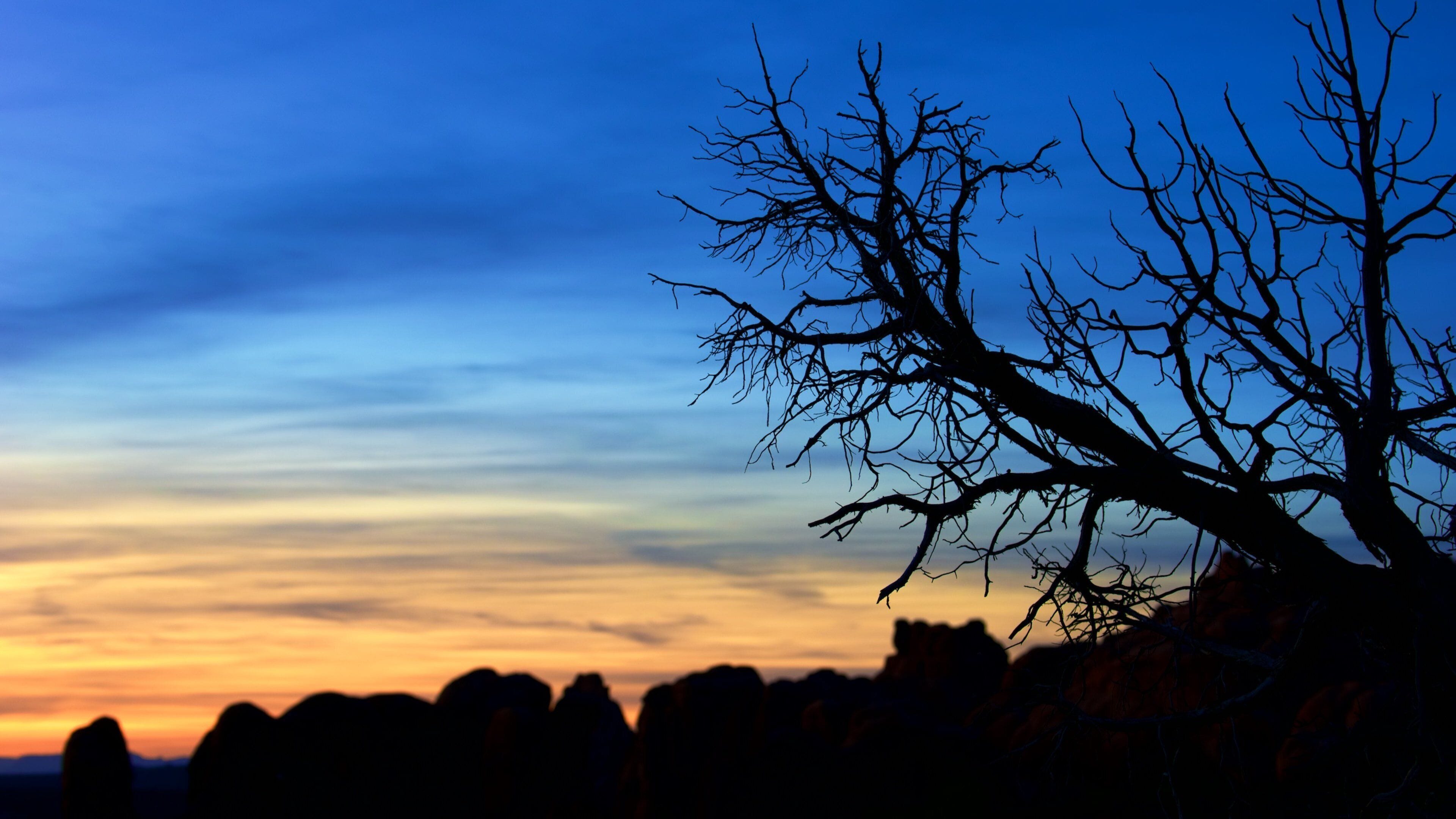 Arches National Park which includes a sunset and tranquil scenes