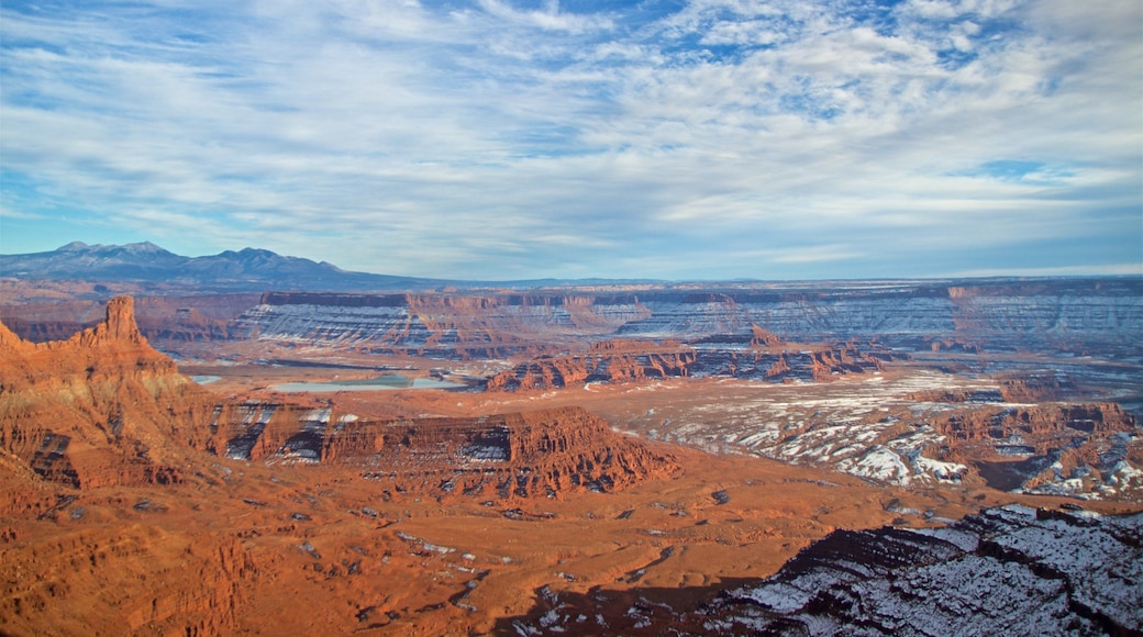 Dead Horse Point State Park featuring desert views, a gorge or canyon and landscape views