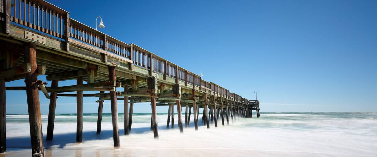 Sandbridge Beach Fishing Pier, Virginia Beach, Virginia, USA