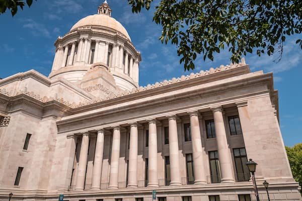 Washington State Capitol which includes heritage architecture and an administrative buidling