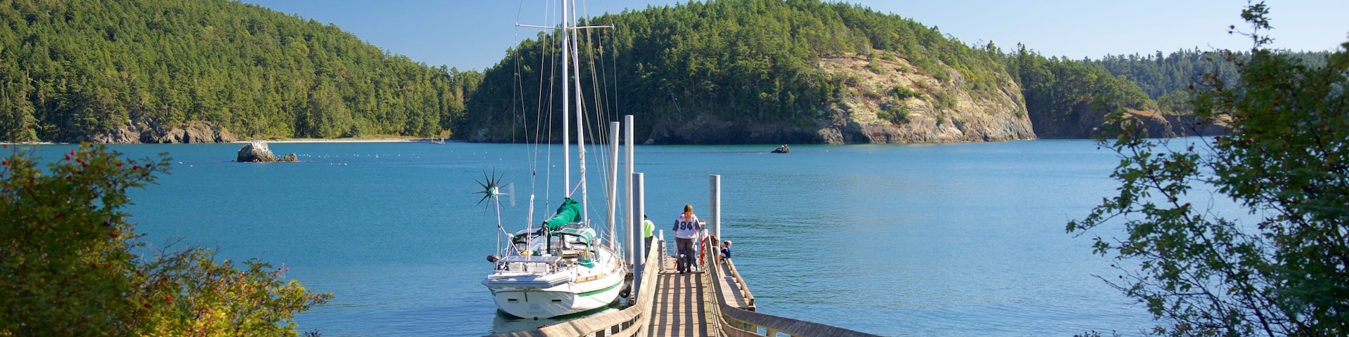 Deception State Park showing sailing and a river or creek