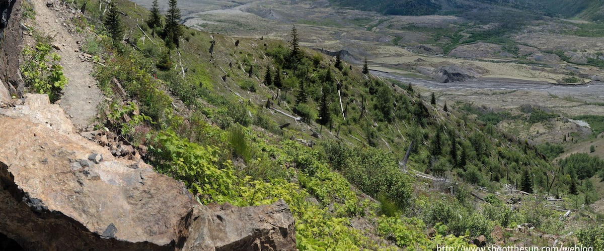 Of course, the mountain is the big attraction around here, and you'll see more of it along this boundary trail than you will anywhere else.