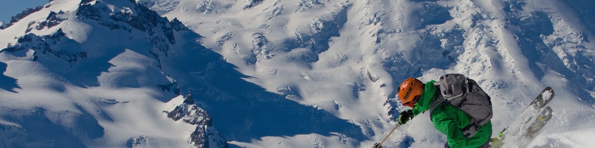 Crystal Mountain Ski Area which includes snow skiing, snow and mountains