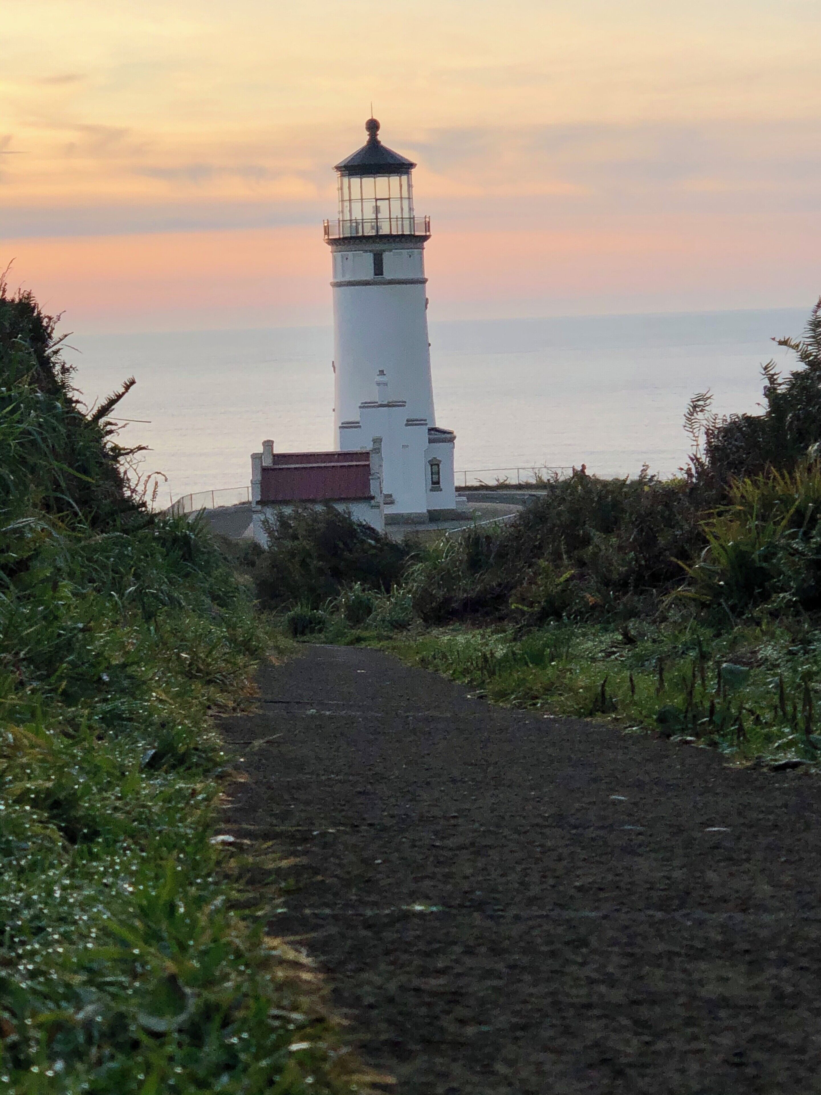 Beautiful evening down by the lighthouse