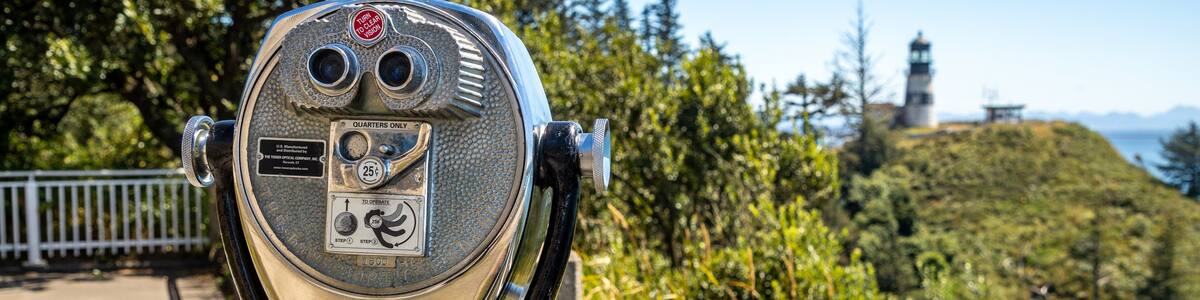 Lewis and Clark Interpretive Center featuring views