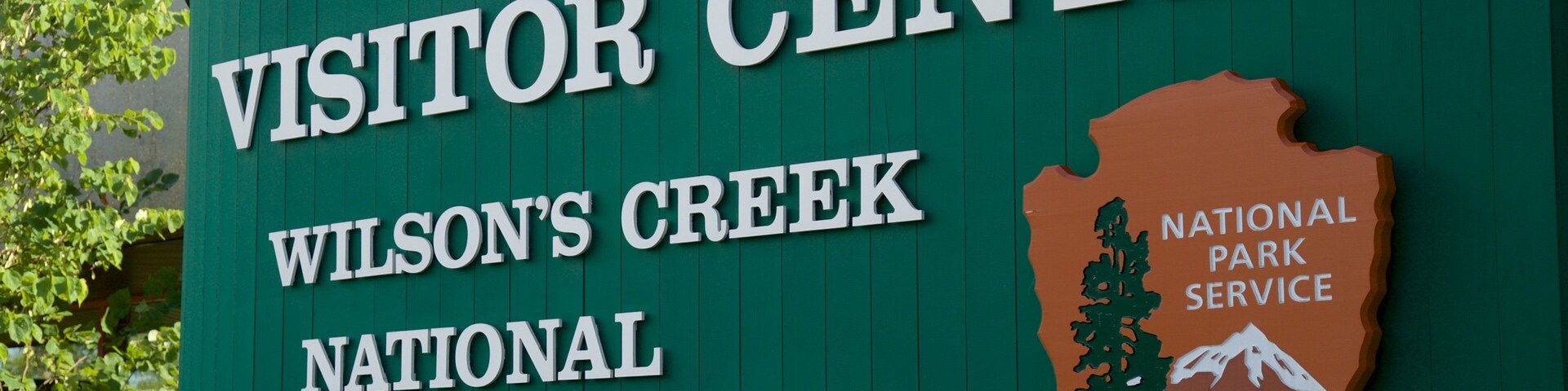 Wilsons Creek National Battlefield featuring signage