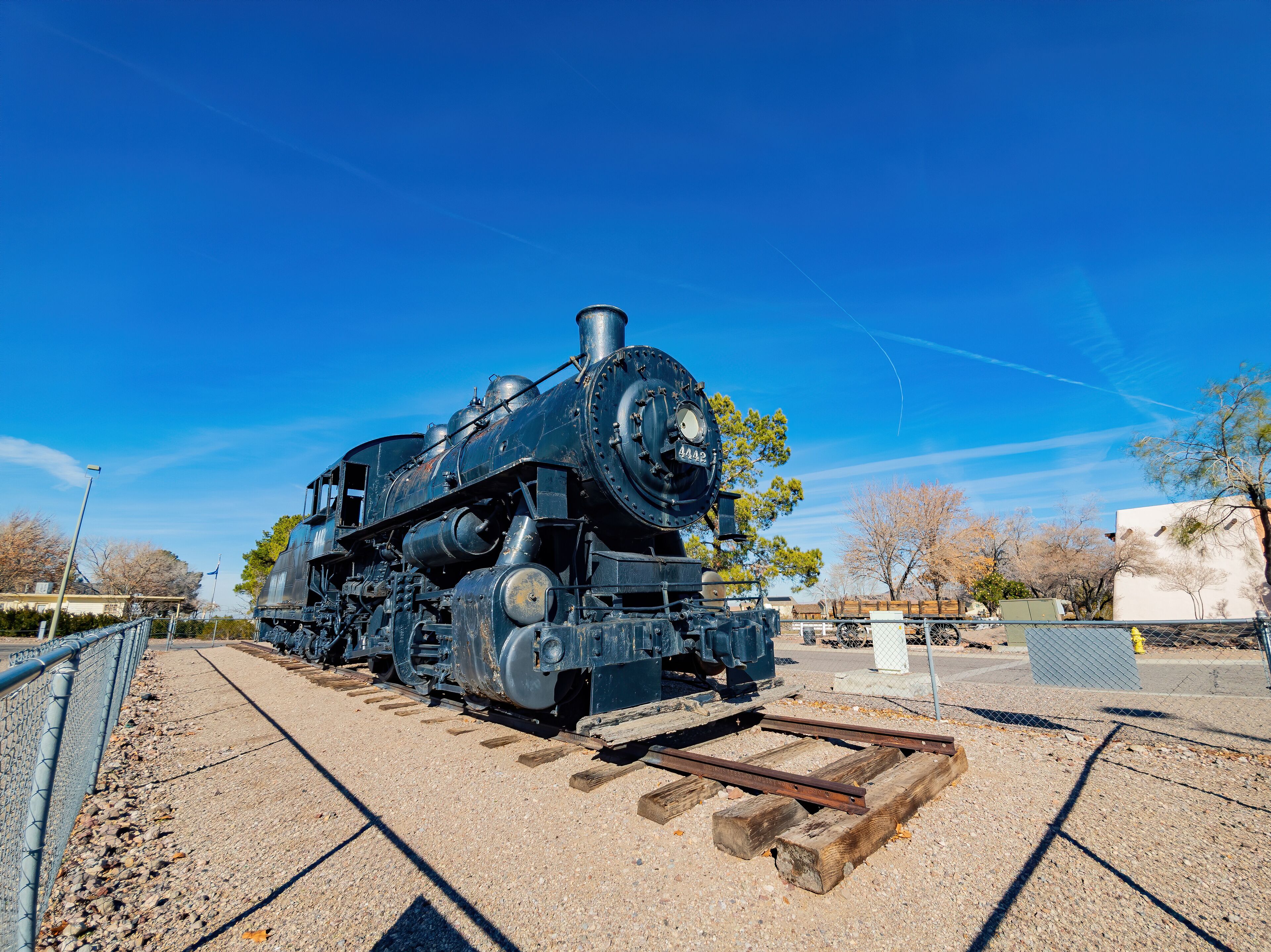 Old train display in the Clark County Museum
