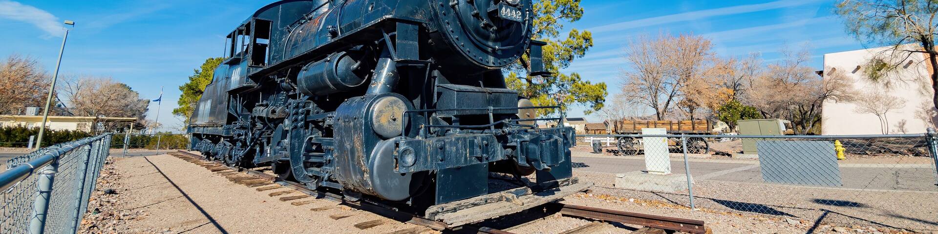 Old train display in the Clark County Museum