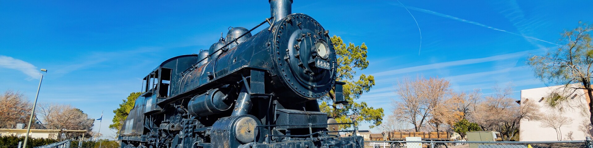 Old train display in the Clark County Museum