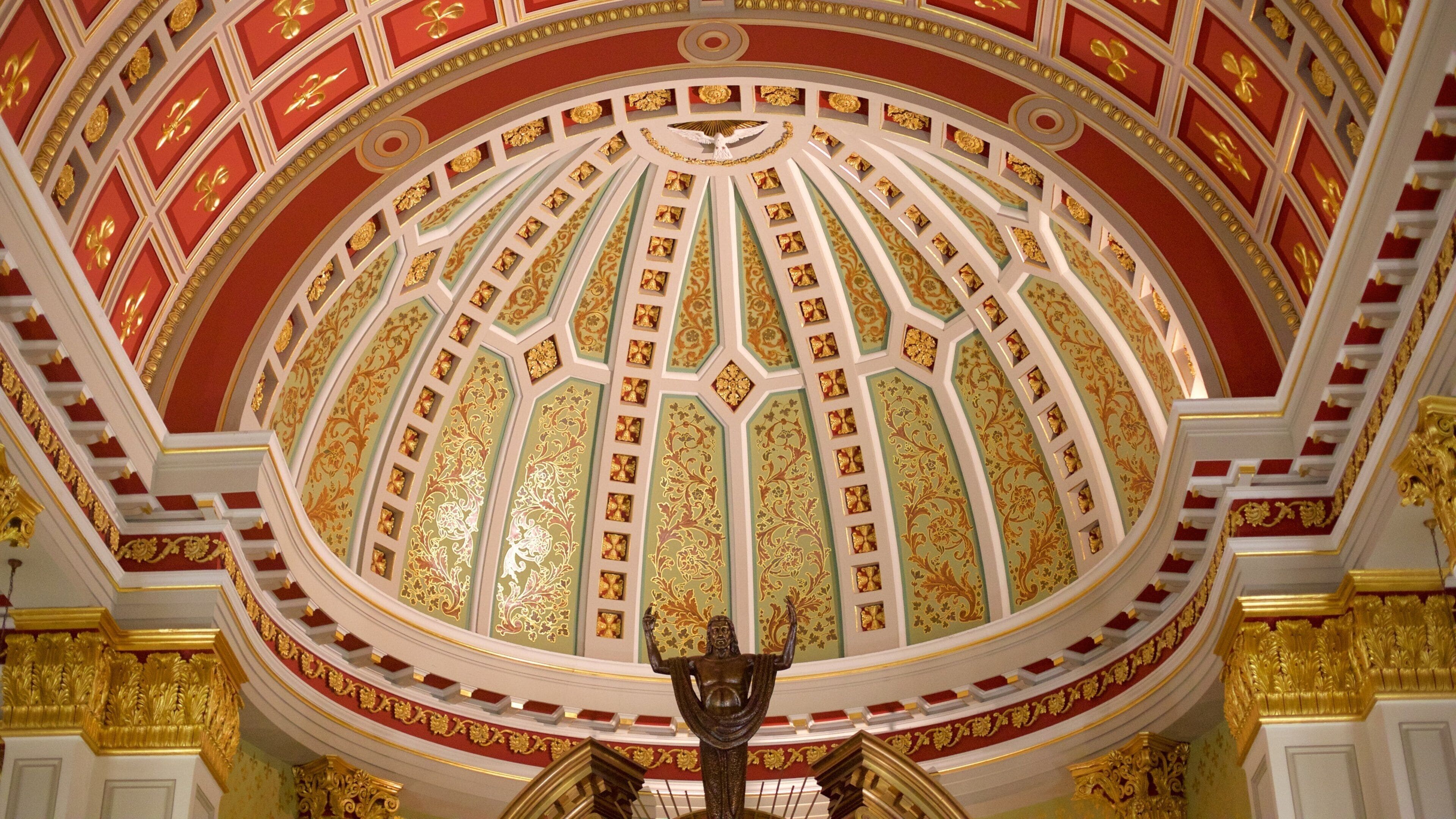 Cathedral of the Immaculate Conception showing a church or cathedral, religious elements and interior views