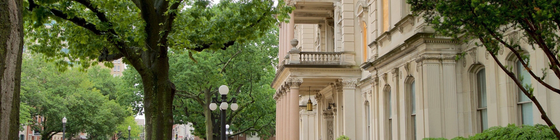 Casa de Gobierno de Nueva Jersey que incluye arquitectura patrimonial
