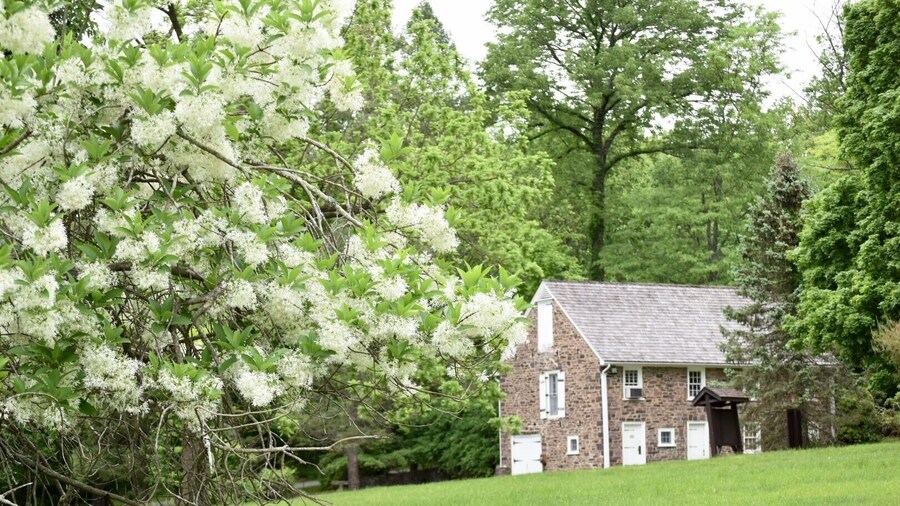 The old stone barn. Lovely park consisting of 3,575 acres. Includes a Visitor Center with museum of Revolutionary War artifacts, many picnic areas, an outdoor amphitheater and views of the Delaware River and D & R Canal. This is the NJ side park that commemorates George Washington's crossing of the Delaware on Christmas night 1776 of which there is a reenactment annually on Christmas Day.