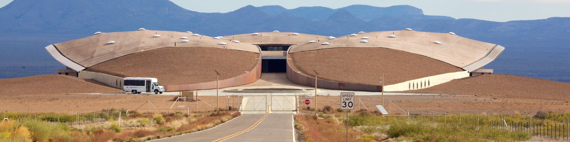 Spaceport America featuring modern architecture