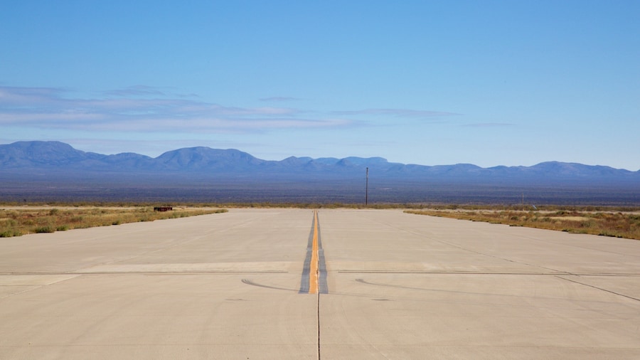 Spaceport America featuring industrial elements