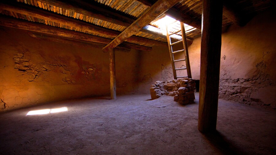 Pecos National Historical Park which includes interior views and heritage architecture