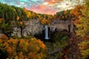 Taughannock Falls Sunset In Full Fall Colors