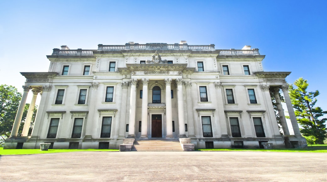 View of historic Vanderbilt Mansion at Hyde Park, New York