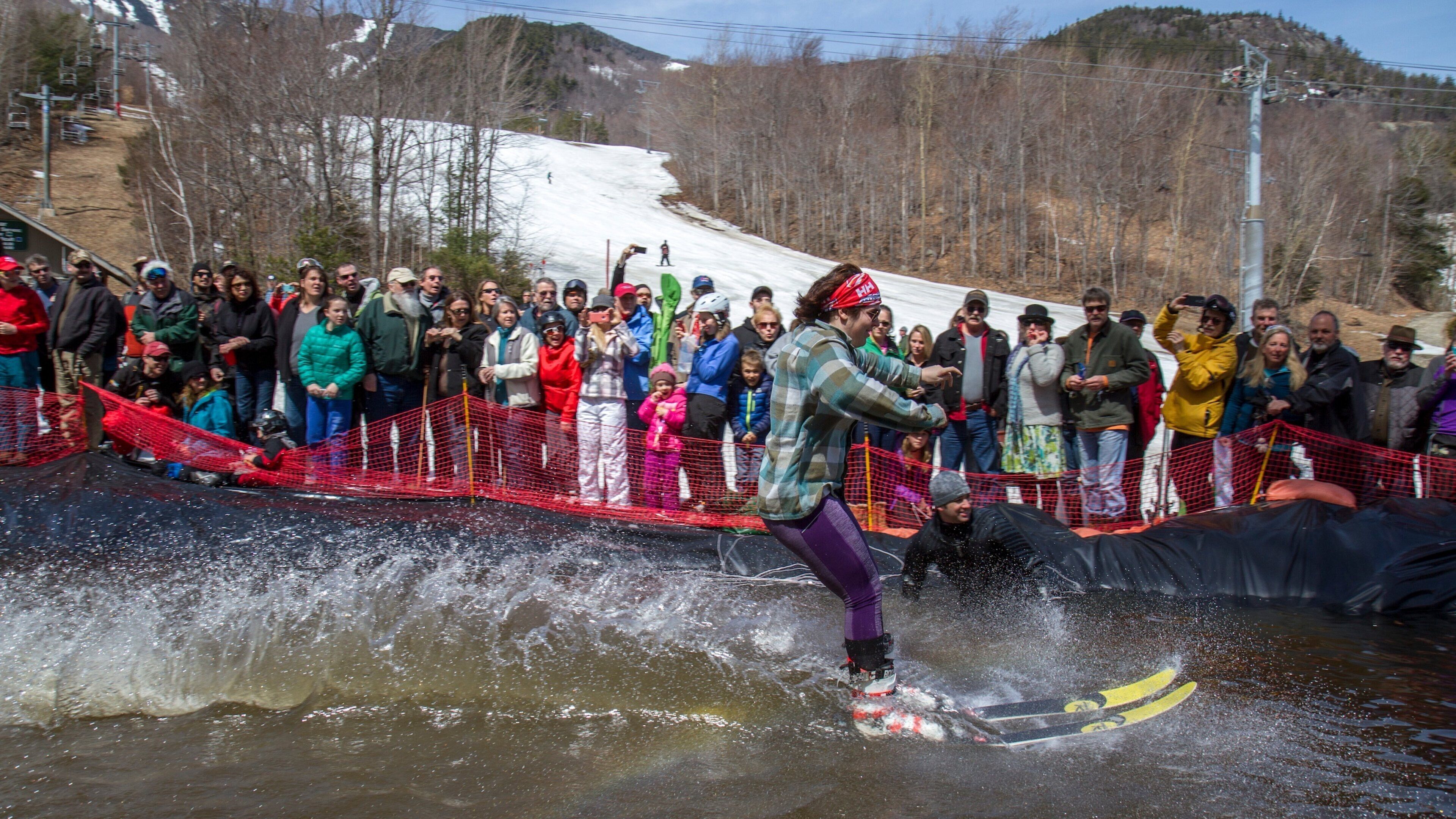 Whiteface Mountain which includes snow and snow skiing as well as an individual male