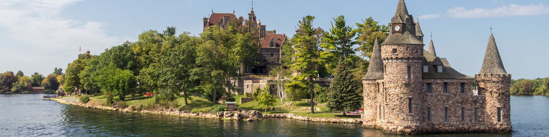 Boldt Castle Island in thousand islands (Canada)
