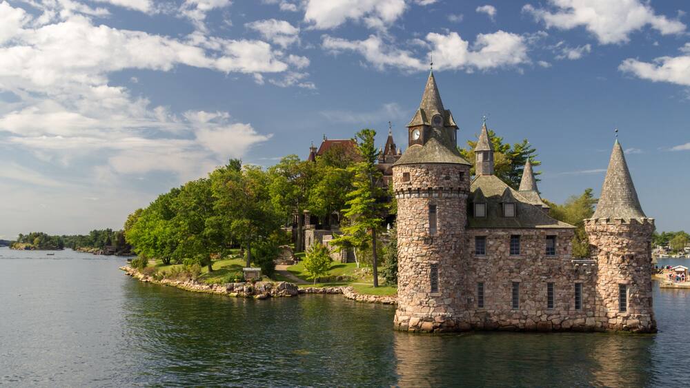 Boldt Castle Island in thousand islands (Canada)